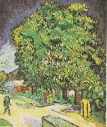 Vincent Van Gogh Blooming chestnut trees oil